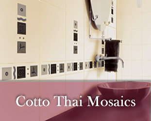 Thai Mosaics Cotto Thai Mosaics tiles, stone, mosaics and glass