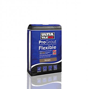 Brown ProGrout 3kg UltraTileFix flexible grout for walls and floors