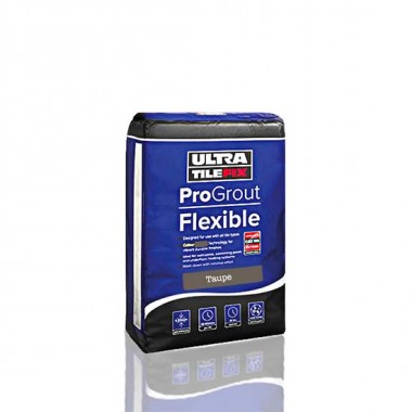 Taupe ProGrout 3kg UltraTileFix flexible grout for walls and floors