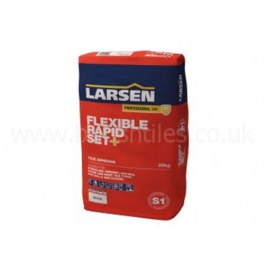 Flexible Fast Set grey single part wall & floor adhesive 10 kg by Larsen