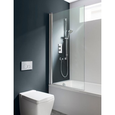 Design Single Bath Screen by Crosswater Bathrooms