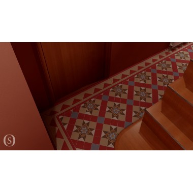 Virtual wall & floor tiles room settings