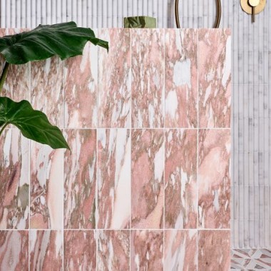 East Java Flamingo Marble Brick Tile 10x30.5 Ca’ Pietra
