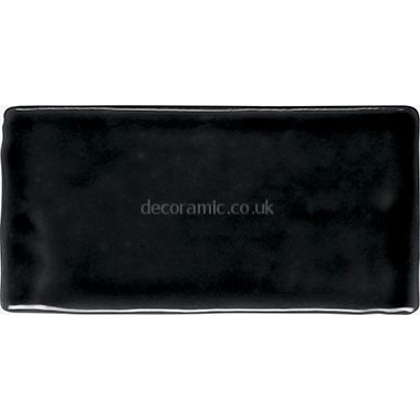 Ceramic Atelier Black Glossy 226658 7.5x15 cm by Dekostock