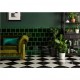 Victorian Green Skirting Tile 152 x 152mm - E9903 - Original Style