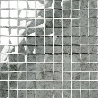 Original Style 24mm Facet Mosaic Mirror Glass tile GW-ANTWHSMOS 295x295mm Glassworks