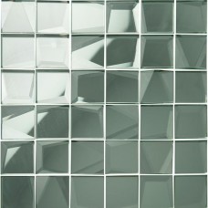 Original Style 50mm Facet Mosaic Mirror Glass tile GW-SMRMMOS 310x310mm Glassworks