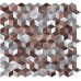 Astral Copper Aluminium Mosaic EW-ASTCPMOS metal mosaic tile 270x260x8mm Original Style