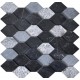 Delta Black Marble Mosaic EW-DLBLKMOS stone mosaic tile 280x270x(7-12)mm Original Style