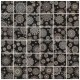Kaleidoscope Black and White GW-KLDMOS glass mosaic tile 297x297x6mm Original Style