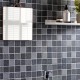 Kinetic Black Recycled Glass GW-KNTMOS glass mosaic tile 297x297x6mm Original Style