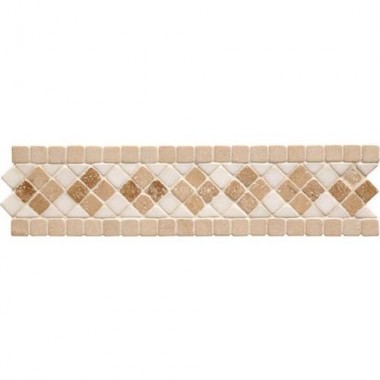 Original Style Mosaics Athenian Quadrant Travertine 300x70mm EW-ATQUADT mosaic tile