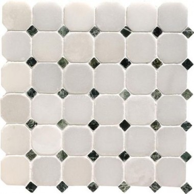 Original Style Mosaics White Octagon 4.8 300x300mm EW-VMOCTW48 mosaic tile