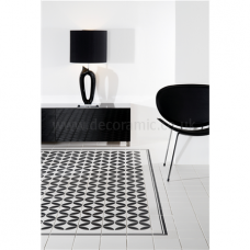 Bavaria Black on Dover White tile 7927V 151x151x9 mm Odyssey Original Style