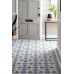 Anniversary with Simple border victorian floor tile design