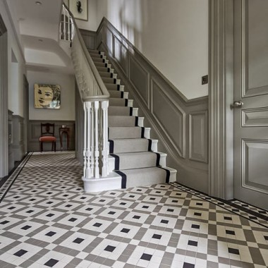 Durham with Rochester victorian floor tile design