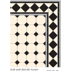 York (C) with Melville victorian floor tile design