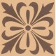 Original Style 6294V brown on buff Cardigan 53 x 53 | 2 x 2" decorative tile