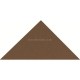 Original Style 6512V brown triangle 50 x 36 x 36 | 2 x 1 1/2 x 1 1/2" plain tile