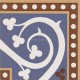 Original Style 6573V blue Kitchener Corner 75 x 75 | 3 x 3" decorative tile