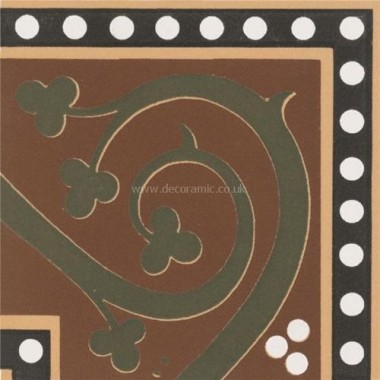 Original Style 6575V green Kitchener Corner 75 x 75 | 3 x 3" decorative tile