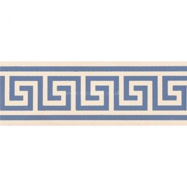 Original Style 6668V blue on white Greek Key Border 151 x 53 | 6 x 2" decorative tile