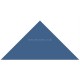 Original Style 6913V pugin blue triangle 73 x 52 x 52 | 3 x 2 x 2" plain tile
