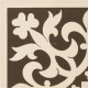 Original Style 7901V brown on white Elgin Corner 75 x 75 | 3 x 3" decorative tile