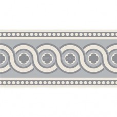 Original Style 7964V grey on dover white Telford Border 151 x 75 | 6 x 3" decorative tile