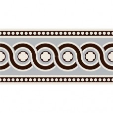 Original Style 7966V black on dover white Telford Border 151 x 75 | 6 x 3" decorative tile