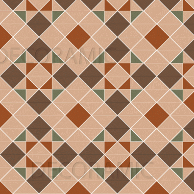 Braemar (C) with Stevenson victorian floor tile design