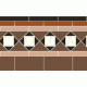 Browning black, red, buff, white, brown victorian tile border