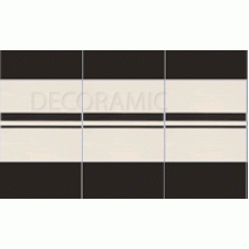 Cavendish black, black on dover white victorian tile border