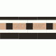 Coleridge black, white, buff victorian tile border