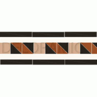 Coleridge black, white, buff, red victorian tile border