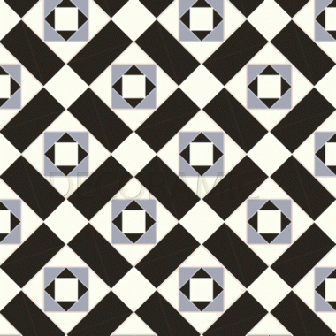 Conway (A) with Bronte victorian floor tile design