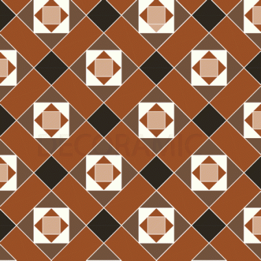 Conway (B) with Browning victorian floor tile design