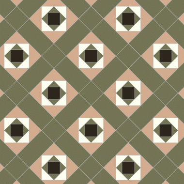 Conway (C) with Rochester victorian floor tile design