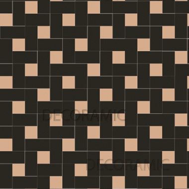 Lincoln (A) with Coleridge victorian floor tile design
