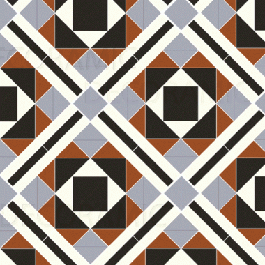 Lindisfarne (C) with Browning victorian floor tile design