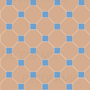 Nottingham (C) with Clare victorian floor tile design