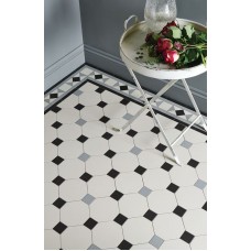 Nottingham 3 Colour with Conrad victorian floor tile design