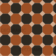 Pomeroy (A) with Browning victorian floor tile design