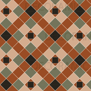 Richmond (B) with Clare victorian floor tile design