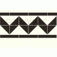 Shelley black, white victorian tile border