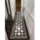 Edinburgh black & white with Rochester border victorian floor tile design