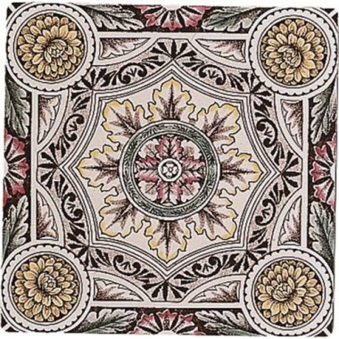 Original Style 6012B Symmetrical Floral Pattern 152 x 152mm | 6 x 6" decorative tile
