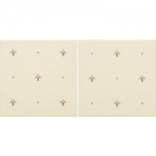 Original Style 7801B Fabergé Fleur de Lis 2-tile Set 152 x 152mm | 6 x 6" decorative tile
