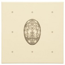 Original Style 7811B Dot Cartouche with Egg 152 x 152mm | 6 x 6" decorative tile