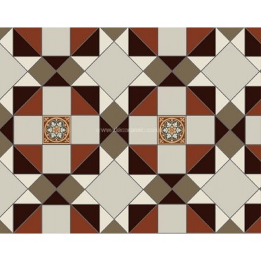 Rochester 5 Colour Original Style Victorian Floor Tiles